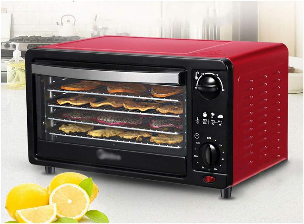 ZHhome Clothes Dryer Food Dehydrator, Timer 5 Layer Stainless Steel Tray,Food Dryer for Processing Meat, Fruits and Vegetables