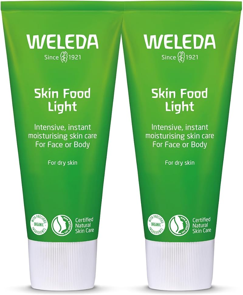 Weleda Skin Food Light Twin Pack 2 x 75ml Dry Skin Moisturiser Face Body