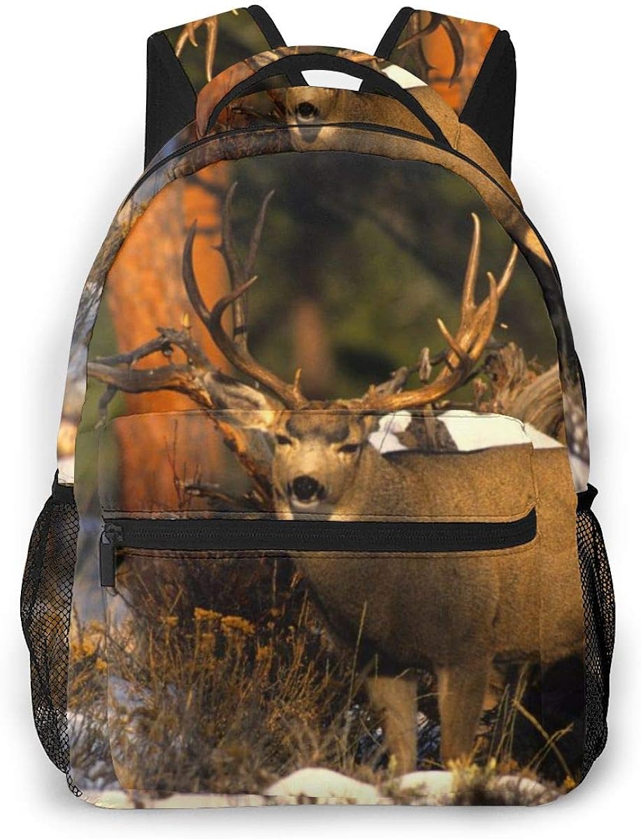 OMNPL WhiteTailed Deer in The Wilderness Laptop Backpack,School
