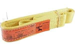 DD SLING & SUPPLY, INC. DD Sling. Multiple Sizes in Listing! (Made in USA) 2"x3', 2 Ply, Nylon Lifting Slings, Eye & Eye, 5.100 Choker, 12.800 Basket Load Capacity (USA Made Nylon Webbing) (2"x3')