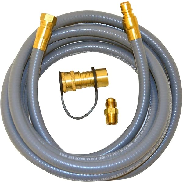 Mr. Heater 12 Foot Natural Gas and Propane Gas Hose Assembly 3/8 Inch  Female Pipe Thread with Quick Disconnect System x 3/8 Inch Male Flare  #F273720 : MR HEATER: Amazon.ca: Patio, Lawn u0026 Garden