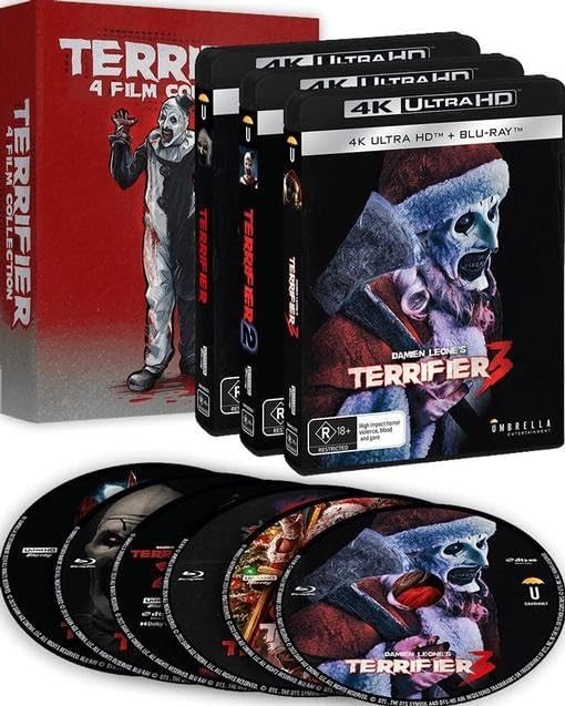 Amazon.com: Terrifier Trilogy DVD Set: Terrifier, Terrifier 2 and
