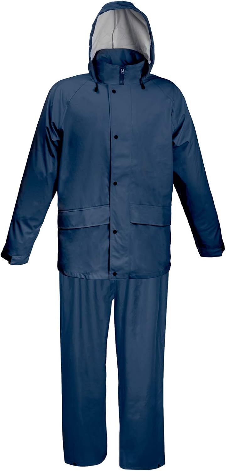 Mossi Men's Rain Suit, Navy Blue, Large Clothing