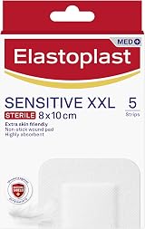 Elastoplast Sensitive XXL Med+ Dressings 8x10 cm Pack of 5 view 1