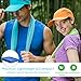 Aulexy Cooling Towels, Sports Summer Ice Cooling Sweat Absorption Quick-Dry Towel Microfiber Fabric Running Gym Fitness Yoga Climbing Exercise Outdoor Ultraviolet Proof 2-in-1 Pack