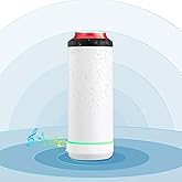 INSTOME 16oz Music Can Cooler - 4-in-1 Insulated Speaker Cup for Skinny Drinks & Beers,Customizable Sublimation Design | Perfect for Pool Parties & Daily Use