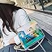 OULII Ladies Transparent Retro Holographic Handbag Shoulder Bag Shining Cross Body Bag with Chains