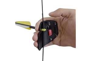 SHENG-RUI Archery Finger Tab Shooting Tabs Finger Saver Protect Guard Cow Leather for Recurve Bow Right Handed