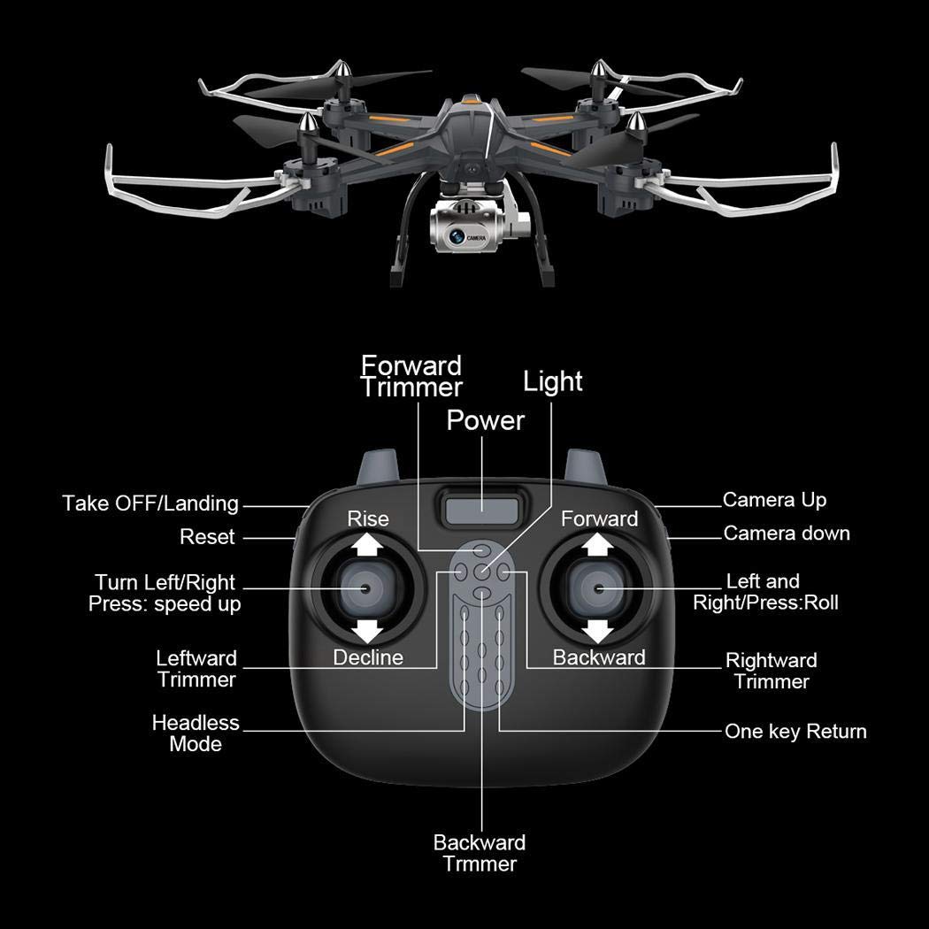 UpBeauty Professional High Definition Remote Control Aircraft Toys Four-Axis Drone Quadcopters