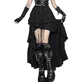 Twfsgirl Gothic Skirts for Women Punk Rave Y2k Emo Fairy Grunge Goth Steampunk
