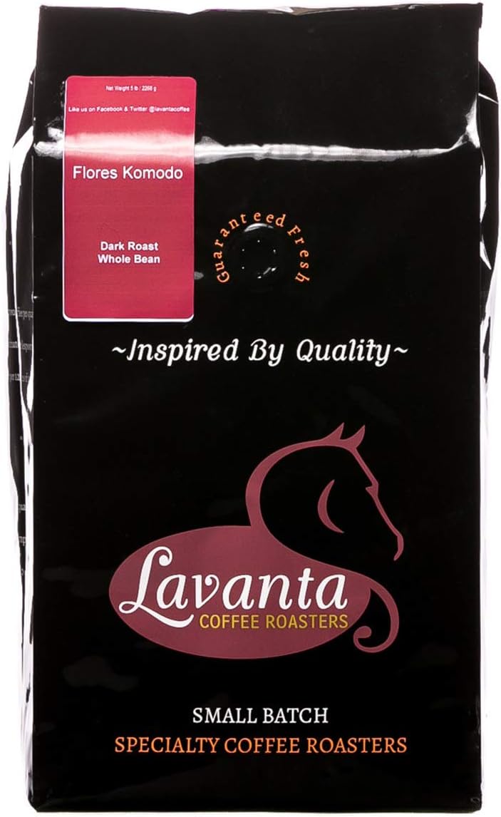 5lbs Flores Komodo Dark Roast Whole Bean