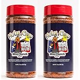 Meat Church BBQ Rub Combo: Two Bottles of Holy Cow (12 oz) BBQ Rub and Seasoning for Meat and Vegetables, Gluten Free, Total 