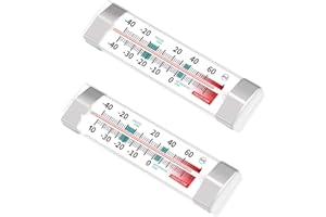 LINKDM Fridge Refrigerator Freezer Analog Thermometer (2pack)