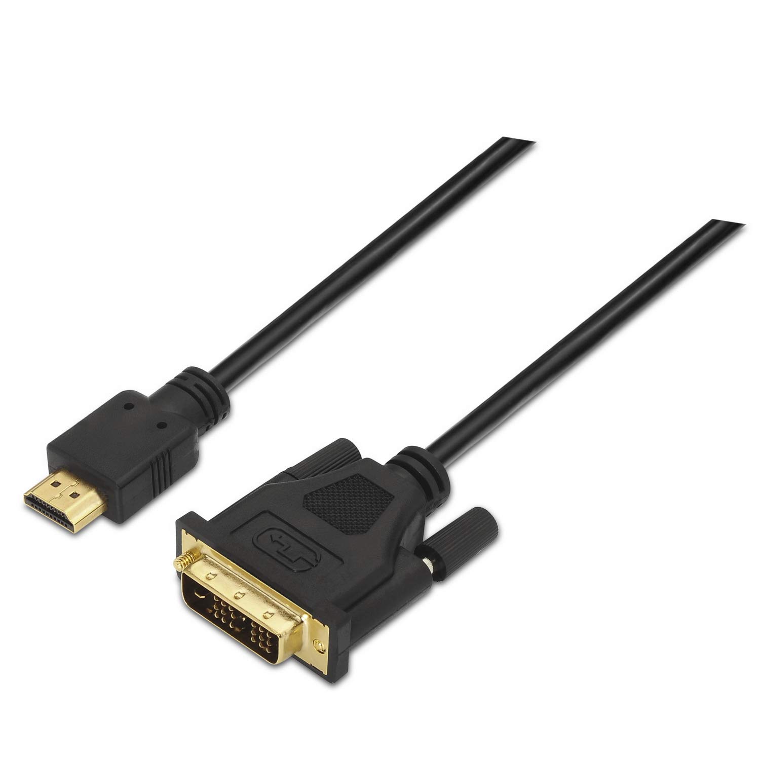 AISENS A117-0090 - DVI to HDMI Cable 1.8m for Display or Full HD TV - Black