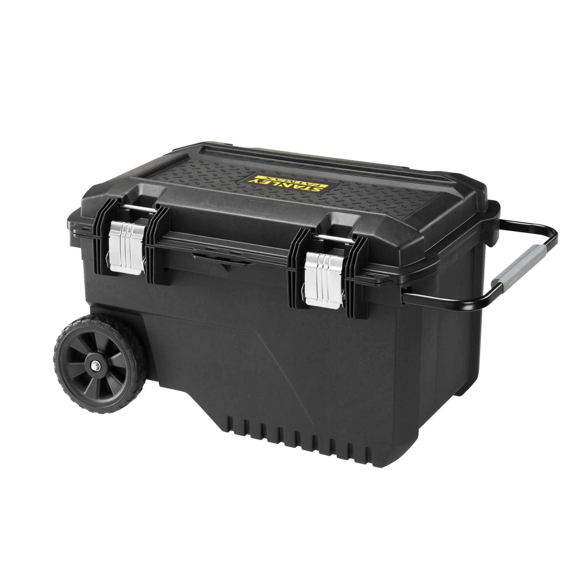 Stanley FatMax Mobile Tool Box 90 Litres – 52.5 x 75 x 45 cm scoop in Lid, Metal, FMST1 73601