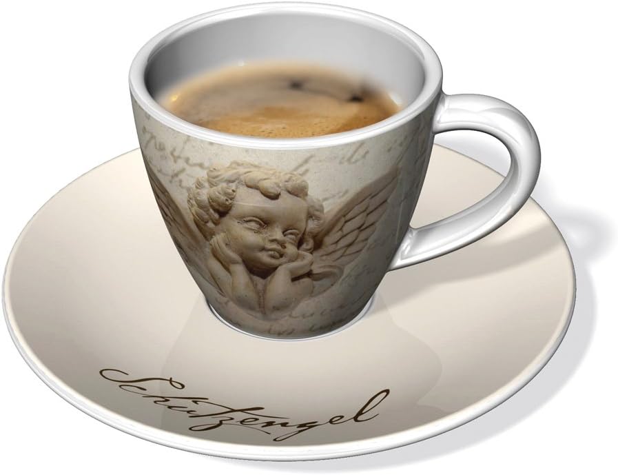 'An Espresso Cup for you "Guardian Angel Cherub