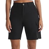 XINGPAOZHE Women's Lightweight Hiking Shorts Quick Dry Running Outdoor Cargo Shorts with Pockets for Travel Athletic Camping