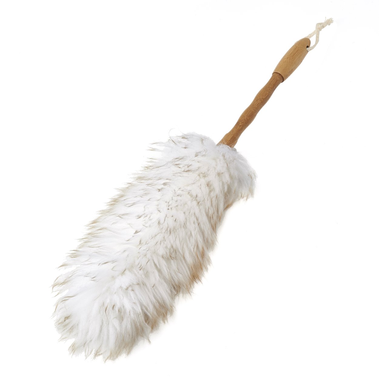 Addis Super Soft Wool Duster With a Naturally Sterile Bamboo Handle, White/Wood, 7 x 5 x 65 cm