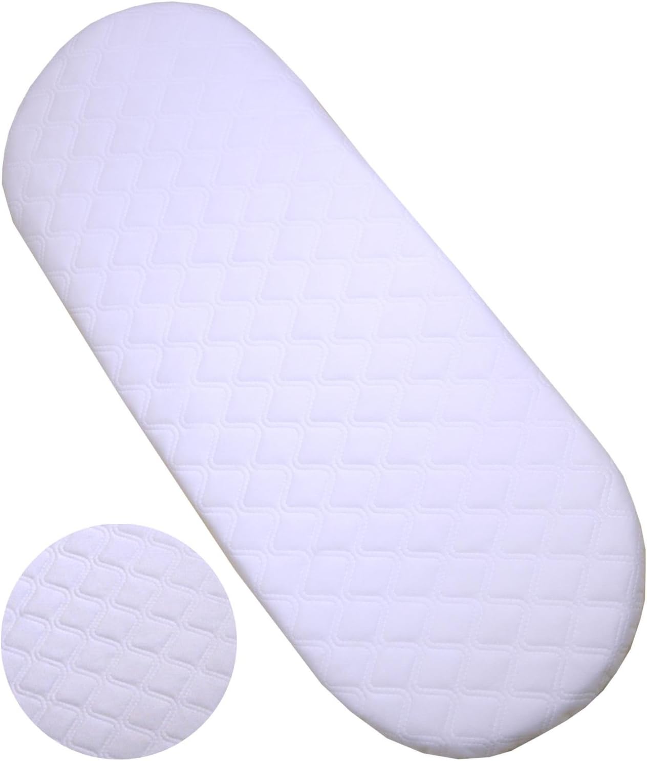 moses basket mattress 75cm x 28cm