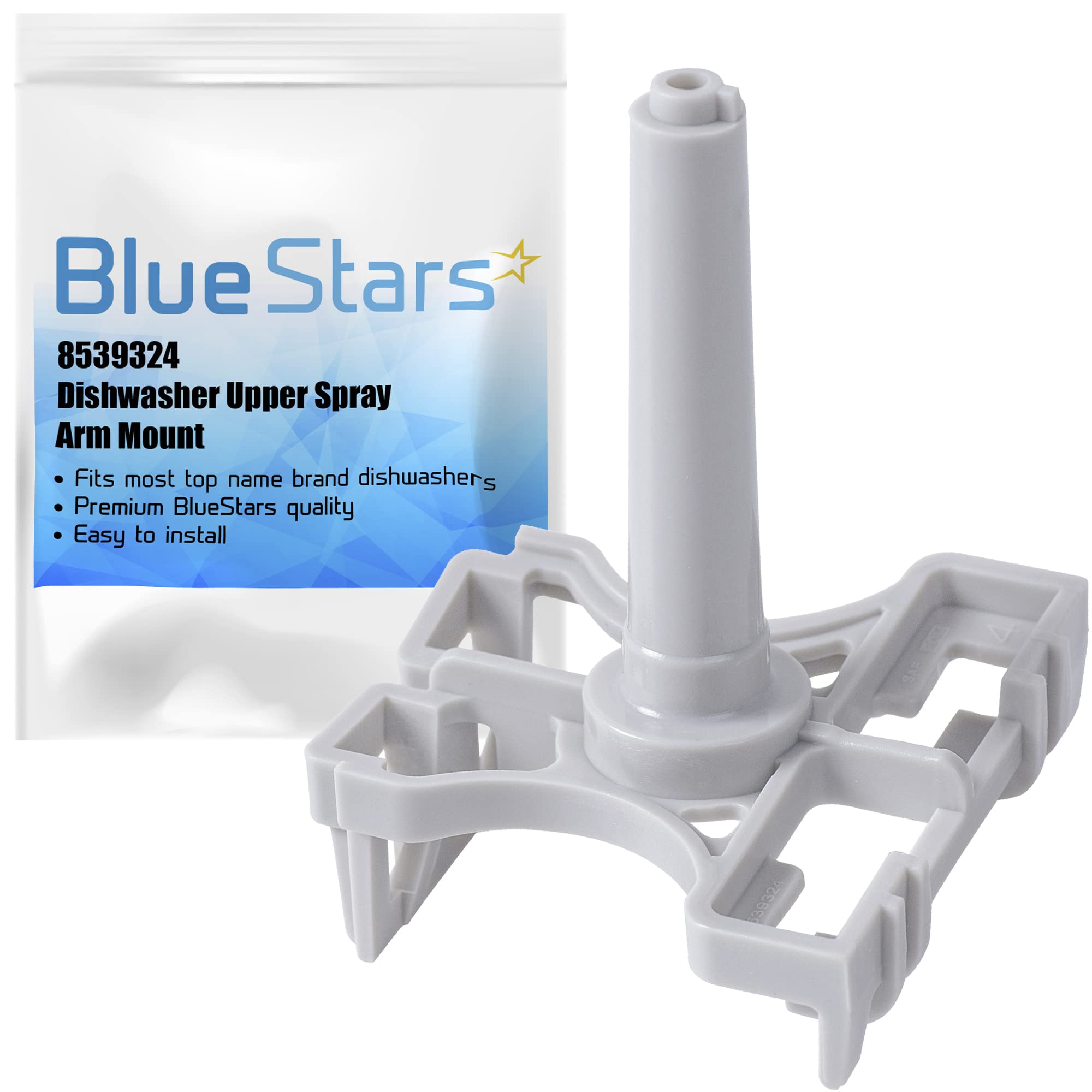 BlueStars 8539324 Dishwasher Upper Spray Arm Mount Replacement Part – Compatible with Whirlpool & Kenmore Dishwashers – Replaces 8268844 WP8539324VP AP6013024 PS11746245