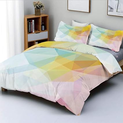 Bedding Abstract Duvet Cover Set With Pillow Shams Rainbow Colors Squares Print Stuudio35 Ee 2020 popular 1 trends in home & garden, cellphones & telecommunications with abstract duvet and 1. stuudio35