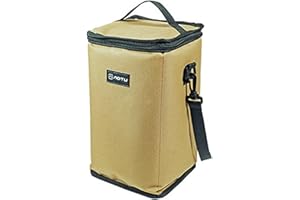 RUSUO Camping Lantern Storage Bag for Outdoor Gear - Carrying Case for Canister, Gas Tank