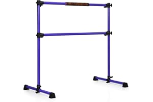 GOFLAME Ballet Barre Portable Double, 4FT Freestanding Ballet Barre Adjustable, Heavy Duty Dancing Stretching Ballet Bar for Home, Dance Barre, Fitness Ballet Bar