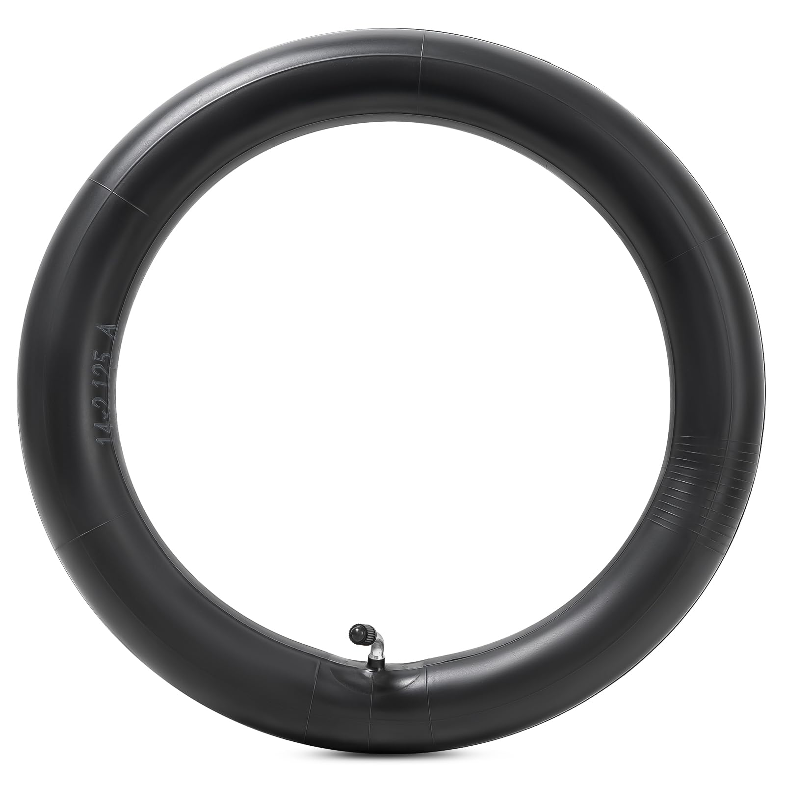 Photo 1 of 14x2.125 Butyl Bike Inner Tube, 14 Inch Bike Tube with CR202 Bent Valve Stem Compatible with Most 14x1.90 14x1.95 14x2.0 14x2.10 14x2.125 Electric Scooters Electric Bicycle E-Bike Tire Tube 1Pcs