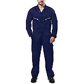 Kolossus Pro-Utility Cotton Blend Long Sleeve Coverall with Zippered Frontal Pockets
