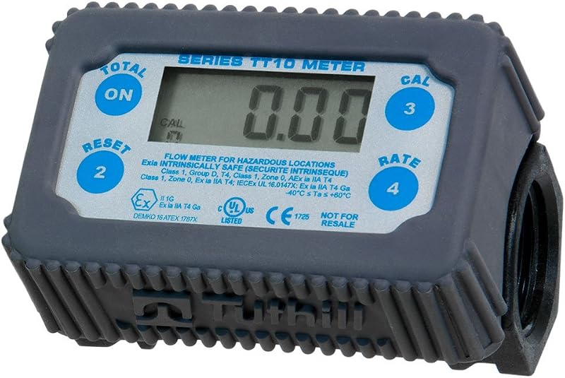 Fill-Rite Sotera TT10PB Turbine Chemical Meter 8-132 LPM 1" BSPP Inline Digital