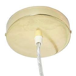 Creative Co-Op Honeycomb Globe Light, Capiz White