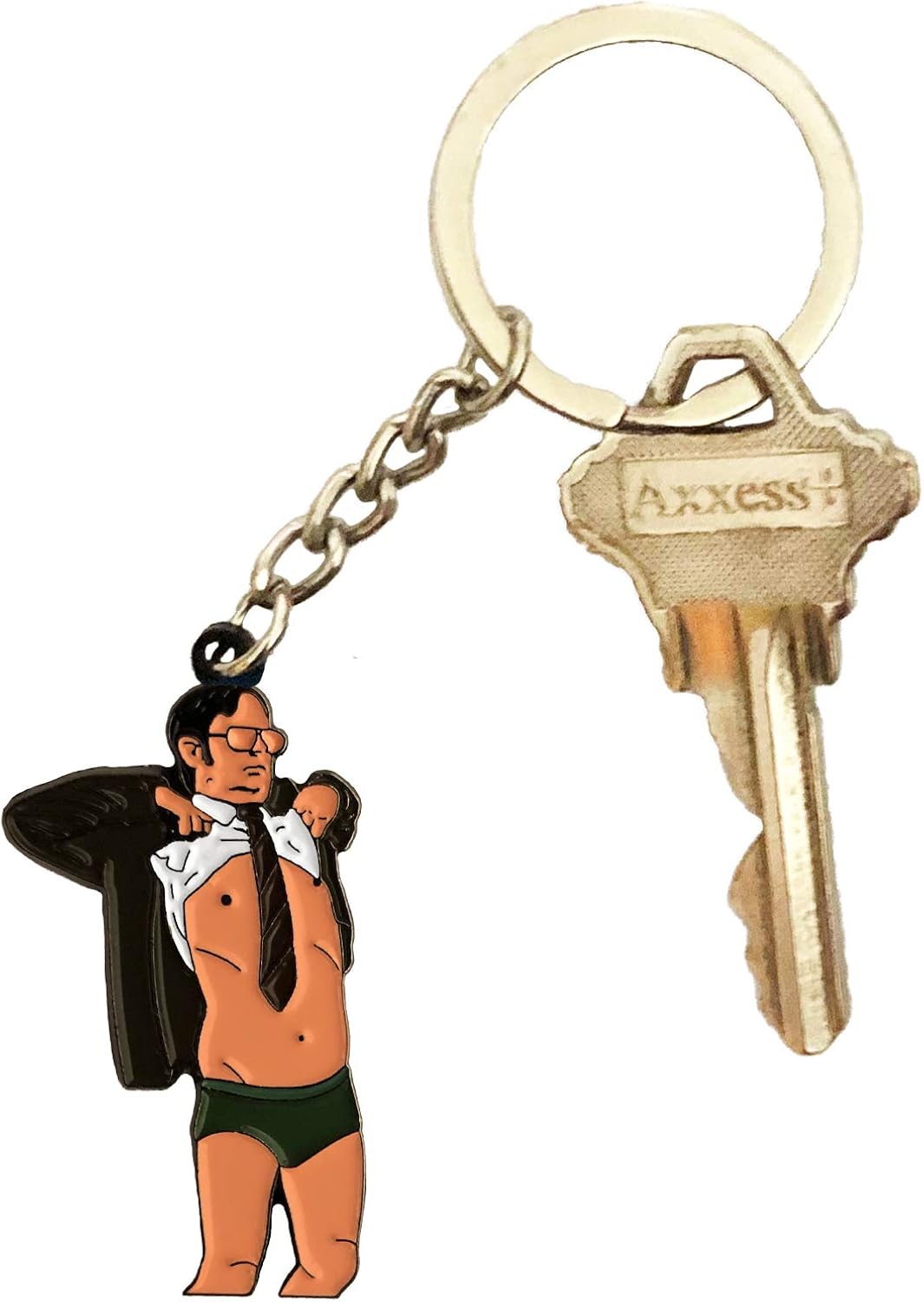 Balanced Co.Dwight Schrute Mask Keychain Rainn Wilson Keychain (Mask Keychain): Shoes