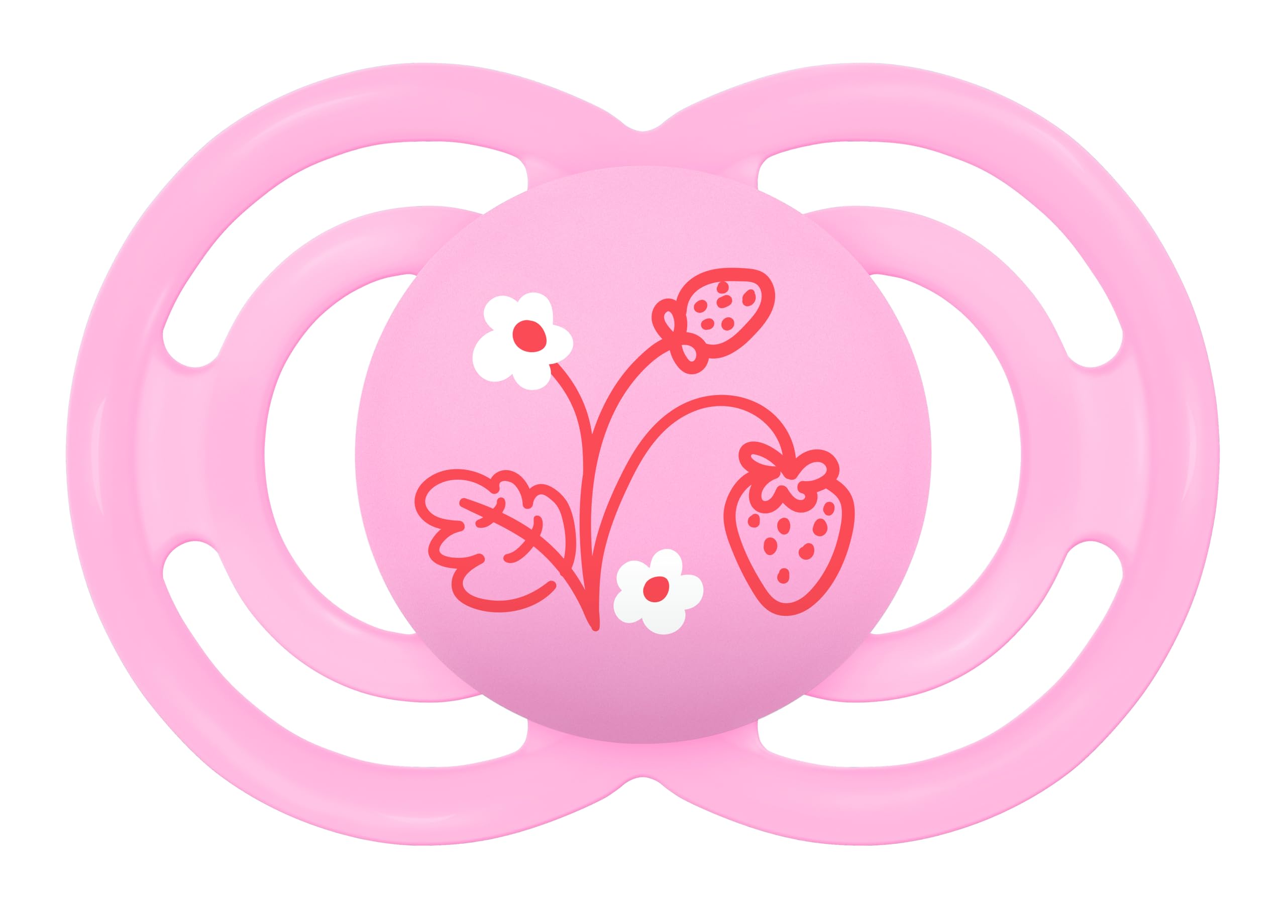 MAM Perfect S140 Soother with Extra Thin and Flexible Dummy Made of SkinSoftTM Ultra Soft Silicone for Babies from 16 Months, Pink (Pack of 1) with Self-Sterilising Box, Spanish Version