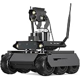 Waveshare UGV Rover ROS 2 Open-Source 6 Wheels 4WD AI Robot, Compatible with Jetson Orin Nano/NX, with 360&deg; Flexible Omnidirectional Pan-Tilt, Includes Jetson Orin Nano 4GB Kit