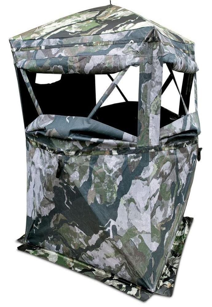 Photo 1 of Primos Hunting Primos Full Frontal Hunting Blind, One Way See-Through Ground Blind in Veil Camo