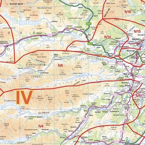 North Scotland Postcode District Wall Map (D6) - 47" x 33.25" Laminated - Image 3