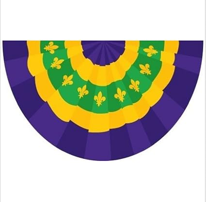Amazon Com Usa Premium Store Mardi Gras Bunting Flag 3x5 Ft New Orleans Purple Yellow Green Party Decoration Garden Outdoor