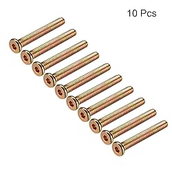 uxcell M8x60mm Furniture Screw Hex Socket Machine