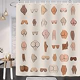 Funny Butt Shower Curtain, Fun Butt Sexy Hilarious