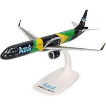 Herpa Snap-fit Airplane Model Airbus A321neo Azul Brazilian Flag