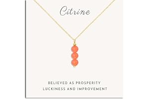 SmileBelle Crystal Necklace, Jade Necklace for Women as Birthday Gifts 14k Gold Black Tourmaline Lockets as Birthstone Jewelry for Girls Dainty Crystal Jewelry as Anniversary Gifts