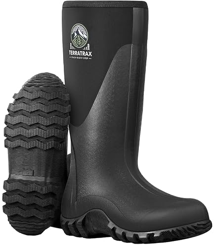 Bogs Farm Essential Insulated Tall Muck Black Waterproof Boots Mens 9 Womens 11 Bogs Men main image 2
