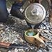 überleben Dursten Kuksa | Wood Camp Mug | Lightweight & Eco-Friendly | Traditional Wooden Cup with Carabiner | Bushcraft or Camping | Leather Lanyard