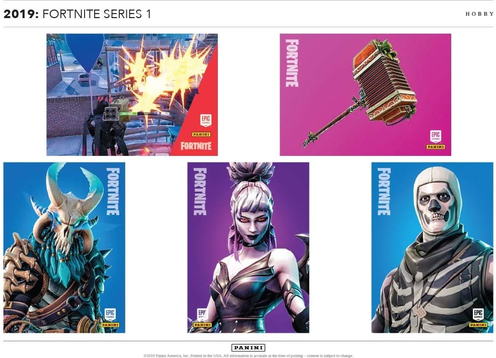 Amazon Com 19 Panini Fortnite Series 1 Trading Cards 24ct Box Sports Collectibles