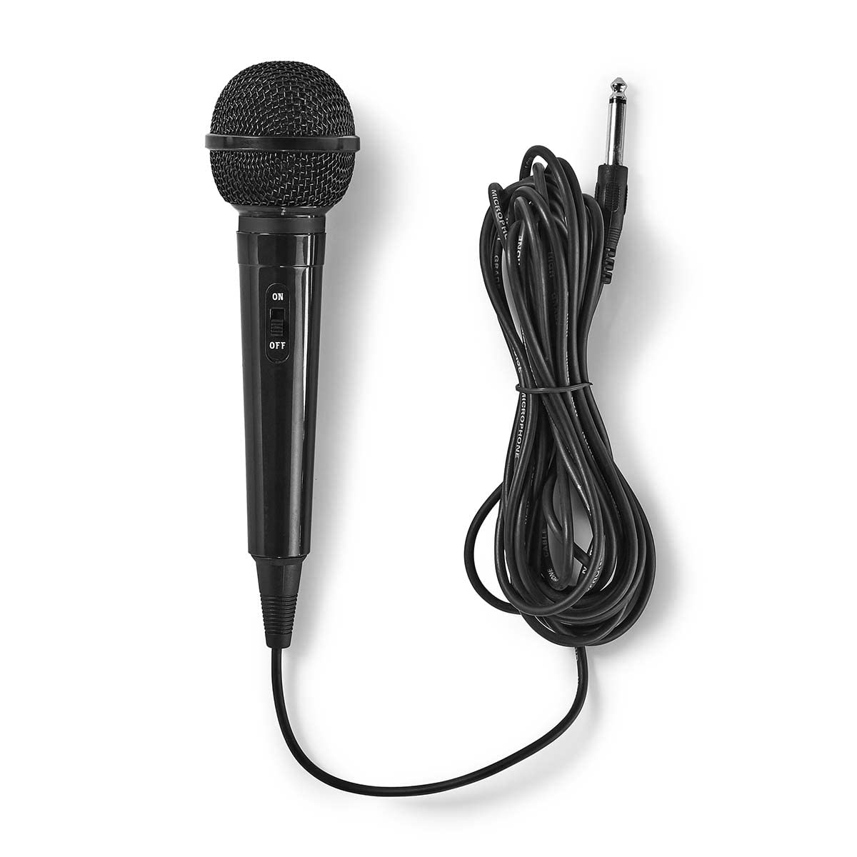 Nedis MPWD01BK Wired Microphone | -75 dB +/-3dB Sensitivity | 80 Hz - 12 kHz | 5.0 m