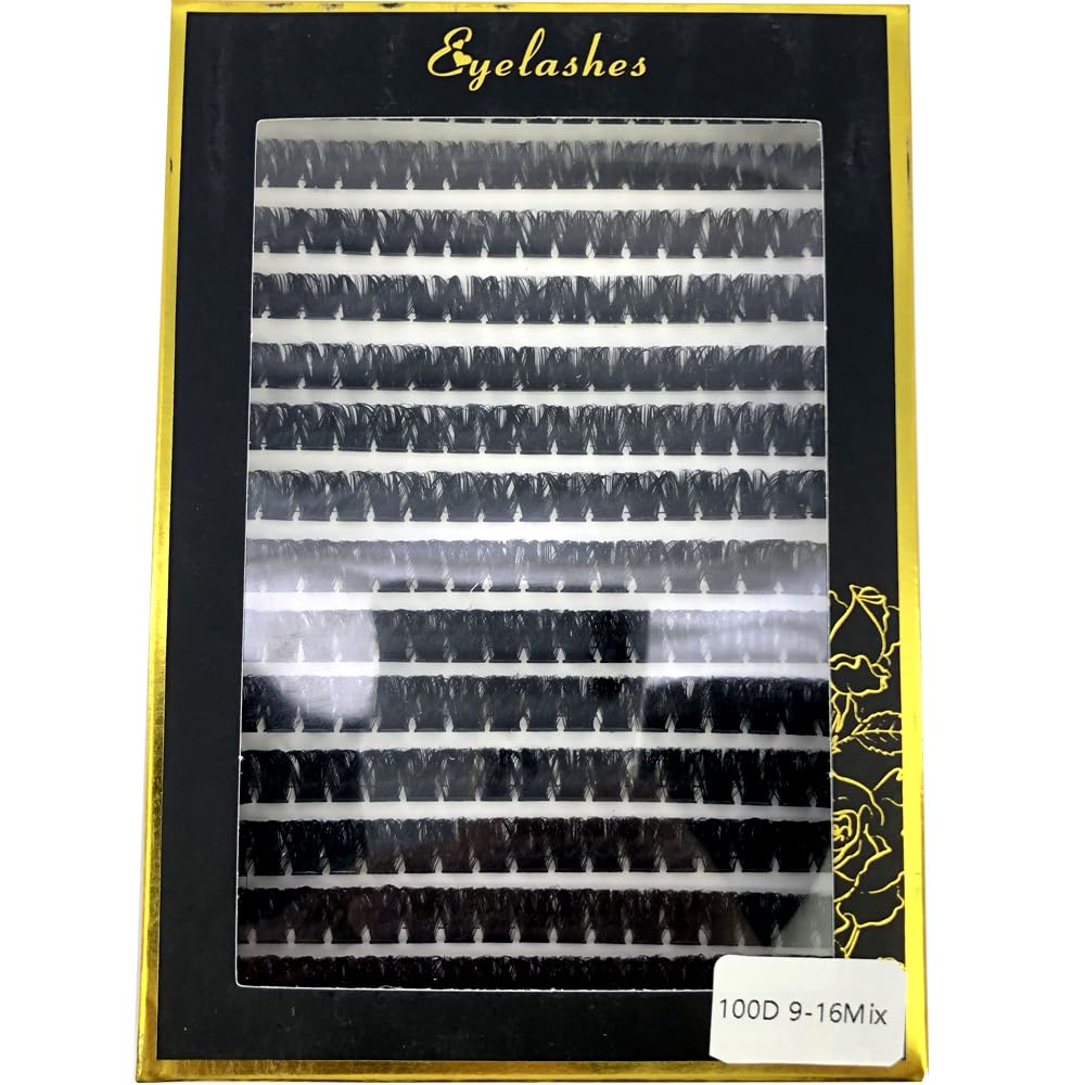 HBZGTLAD 30D/40D/50D/60D/80D /100D Mink Eyelashes 280 Bundles Natural Eyelash extension 3D Russia Volume Individual Eyelash Cluster Makeup Tools Lashes（100D-0.07mm-D Curl-MIX）