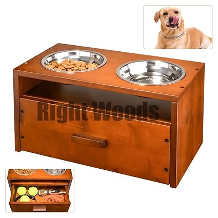 elevated dog bowl for golden retriever