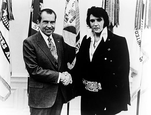 Amazon.com: Richard Nixon shaking hands with Elvis Presley Photo Print (30 x 24): Posters & Prints