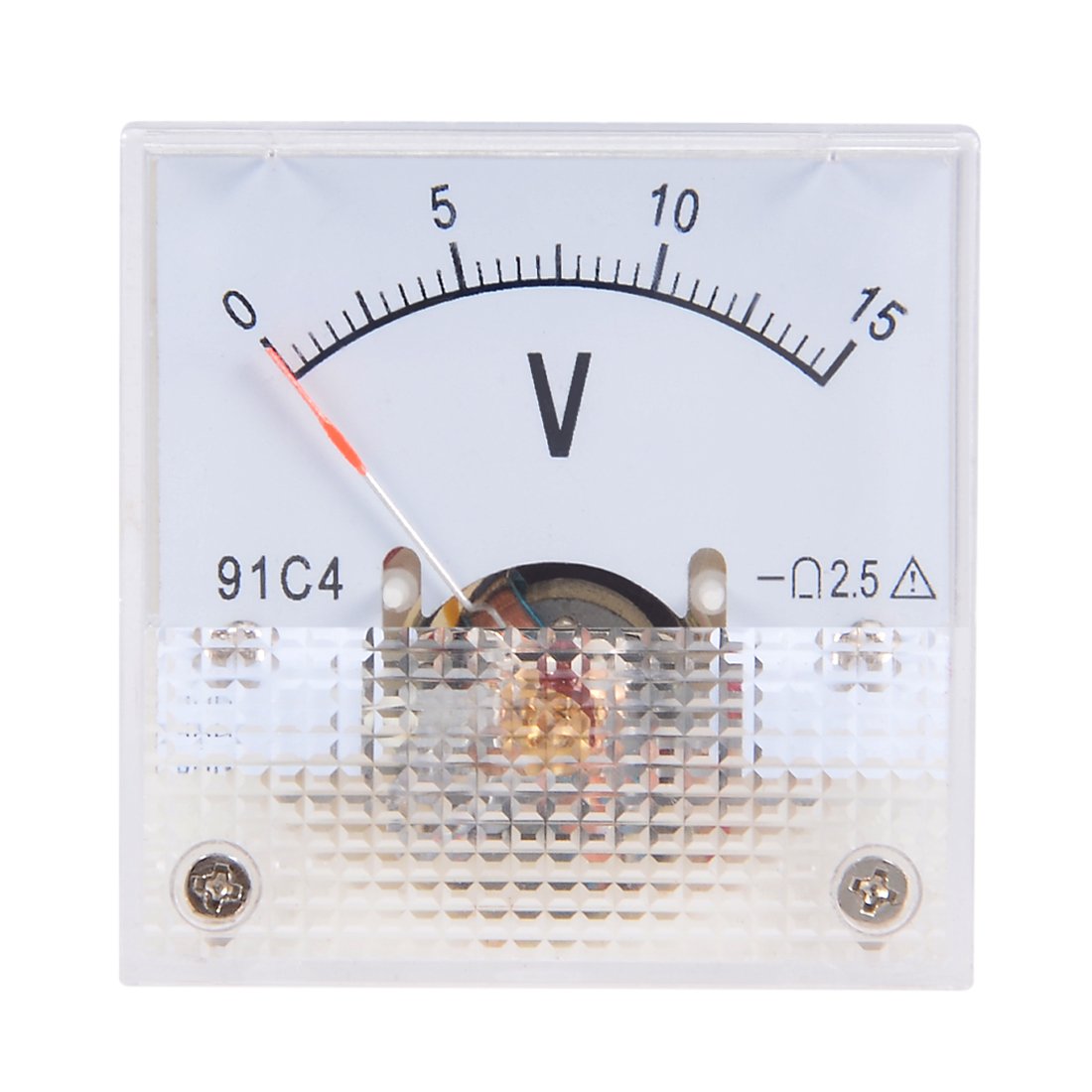 Sourcingmap DC 0-15V Analog Panel Voltage Gauge Volt Meter 91C4 2.5% Error