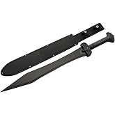 SZCO 24" Gladius Sword - Roman Gladius Sword Real, Tactical Machete with Nylon Sheath, Double-Edged Full Tang Combat Gladius with Black Oxide Finish, Gladiator Sword for Survival and Camping